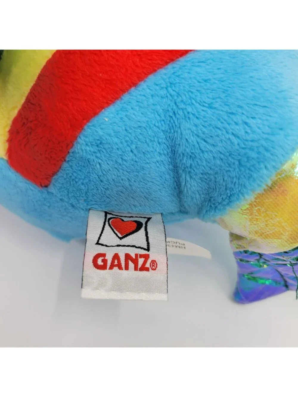 Ganz Webkinz PUCKER FISH Plush Red Lips Vibrant Colorful 9